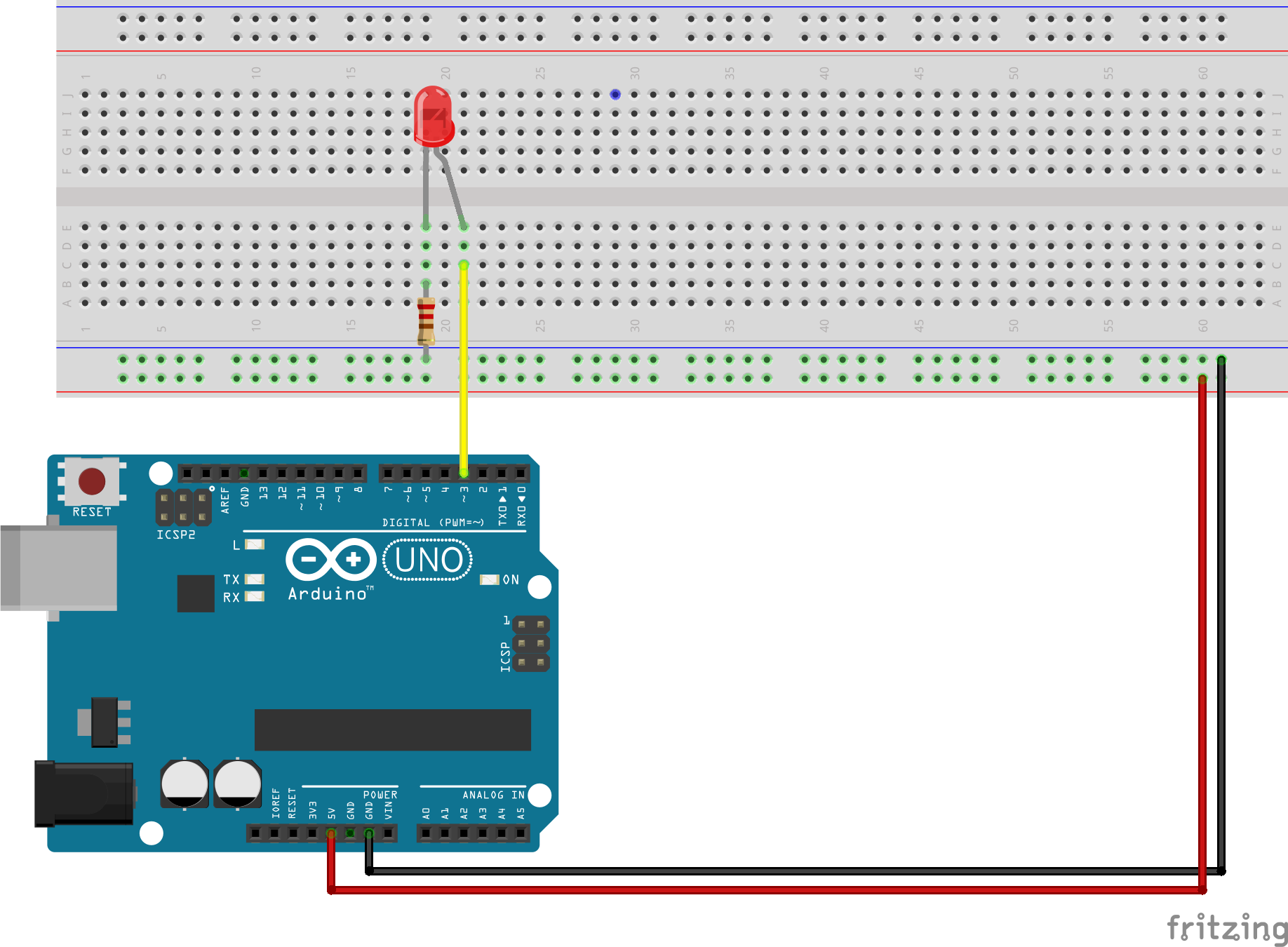 circuit with LED
